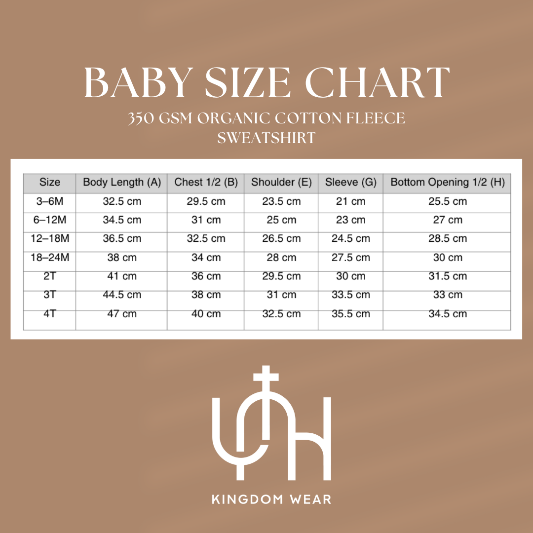 Organic Baby Crewneck Sweatshirt – Child of God Embroidered