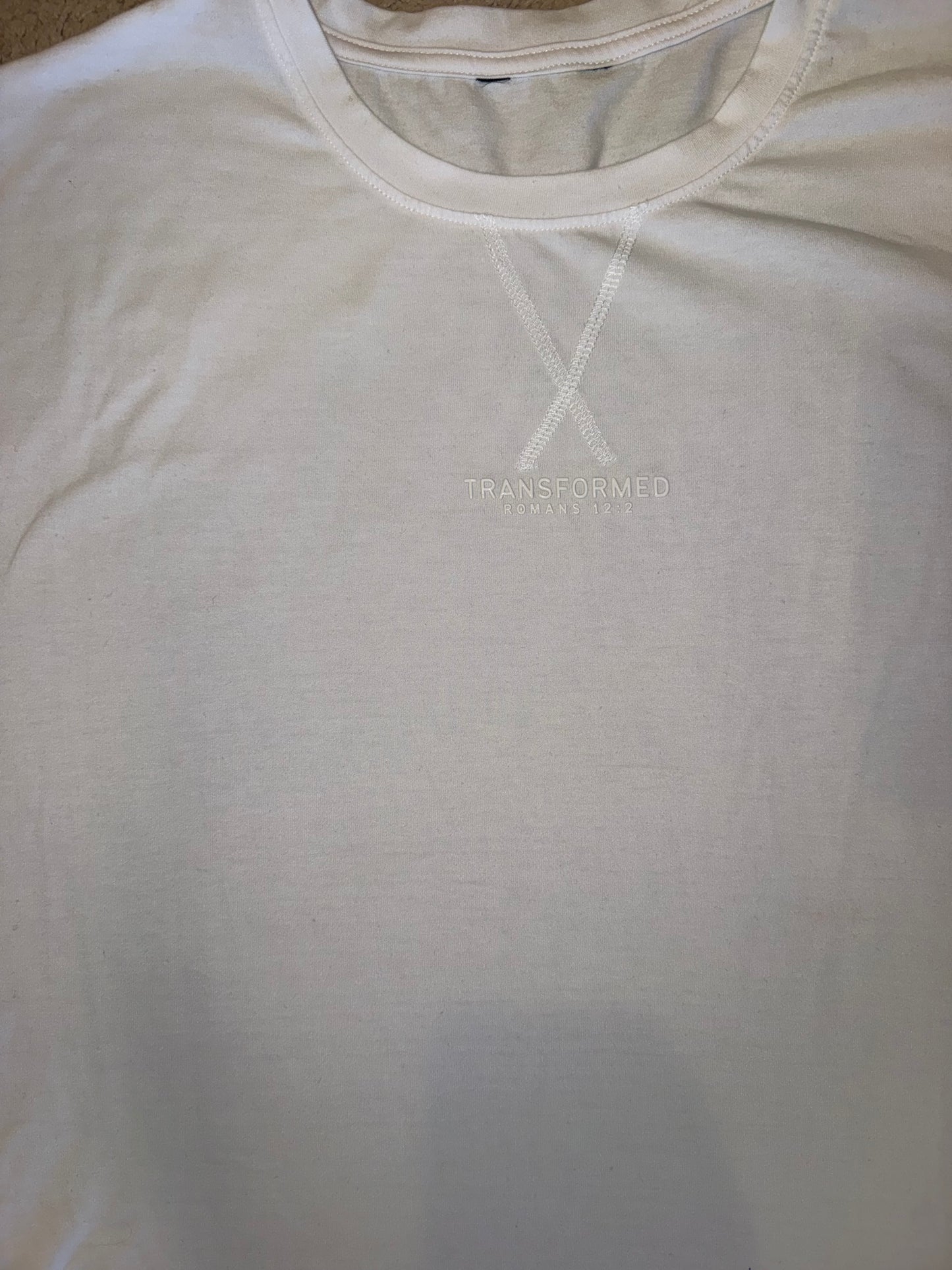 'Transformed' mens drop hem - t-shirt - faith shirt