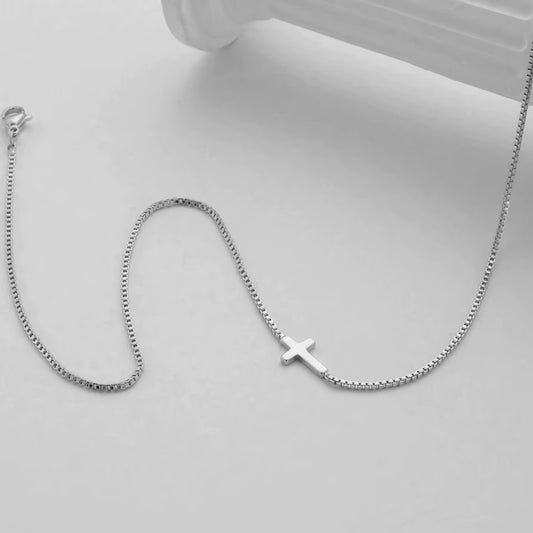 Dainty silver cross