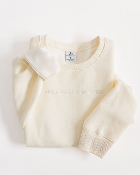 ANXIOUS FOR NOTHING PULLOVER SWEATER
